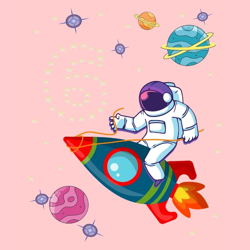 Astronaute de fusée 6 ans 6 ans 6 ans de l’espace