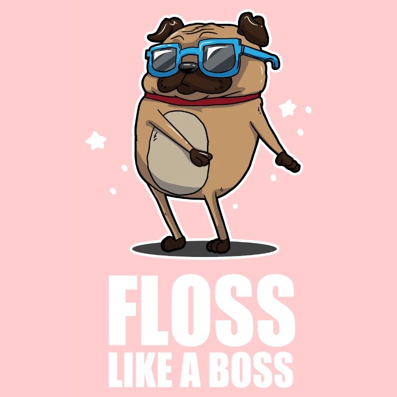 Floss Like A Boss Dance Pug Mops Design