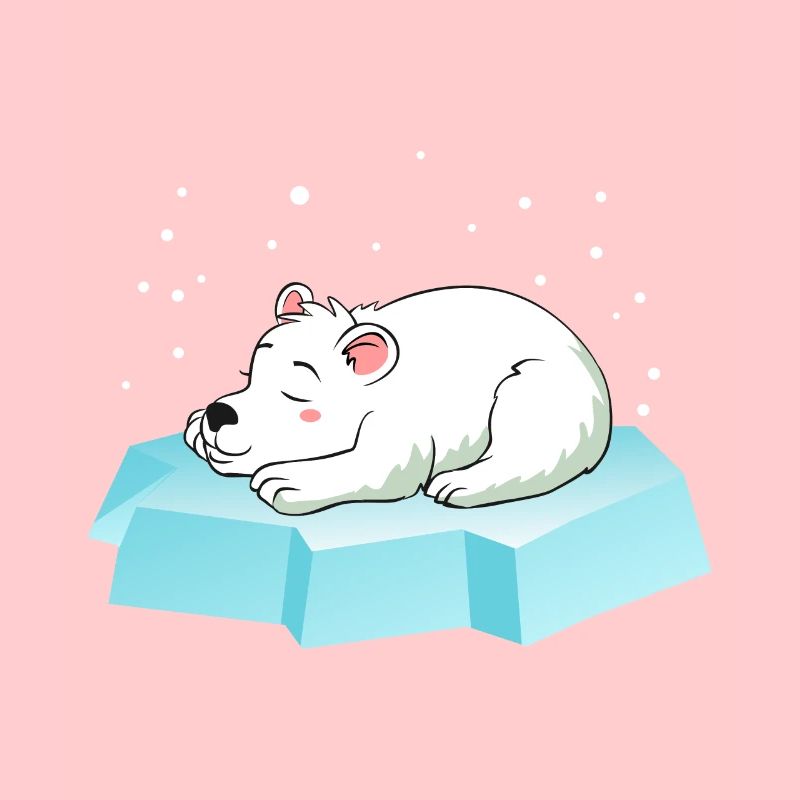 Schläfriger Eisbär