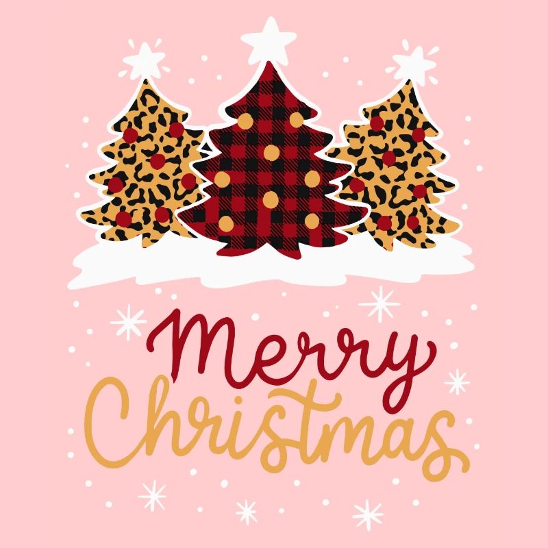 Frohe Weihnachten Plaid Leopard Tree Weihnachtsgeschenk