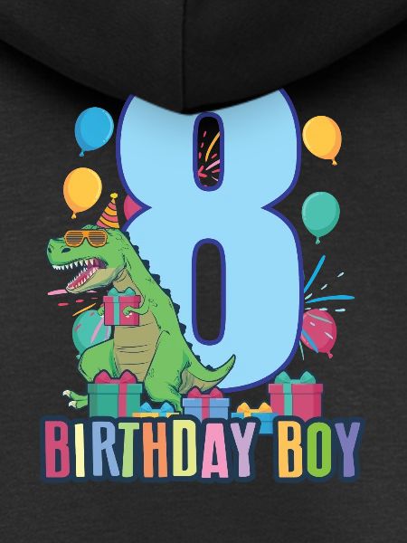 T-Rex T-Shirt 8th Birthday T-Rex for Boys