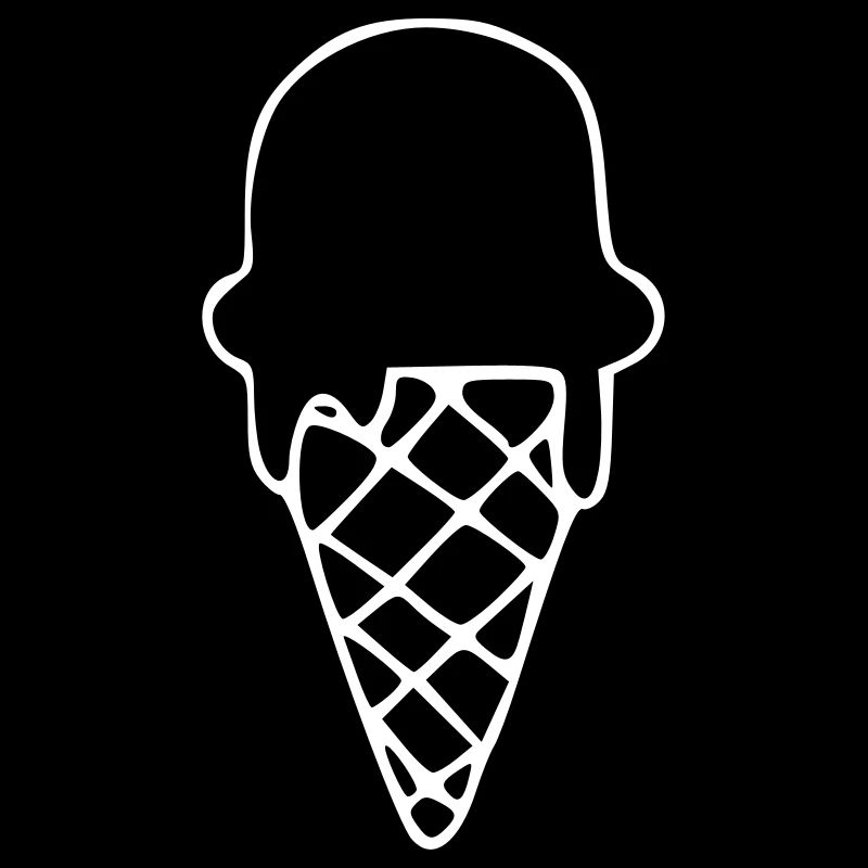 Emoji Eiscreme Skizze Eis Sticker