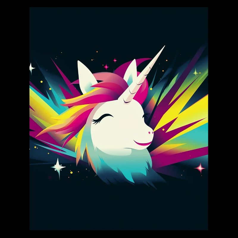 Einhorn Regenbogen Fantasy Design Cartoon 2