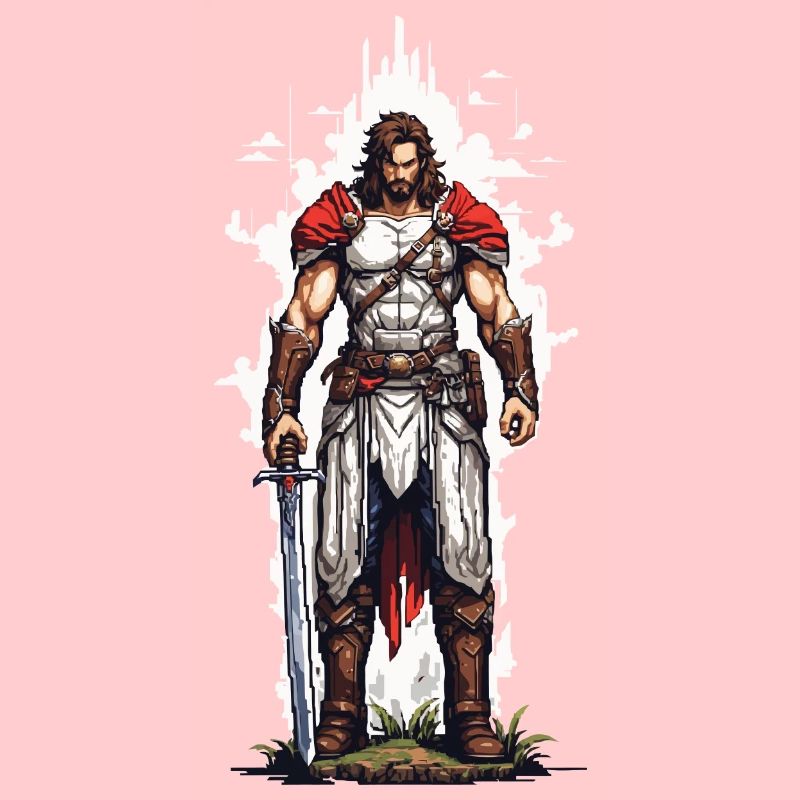 Retro Gaming Pixel Art Arcade Videogame Design