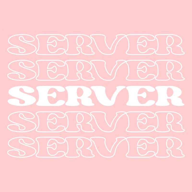 Kellner Kellnerin Kellnerin Food Server Gastronomie