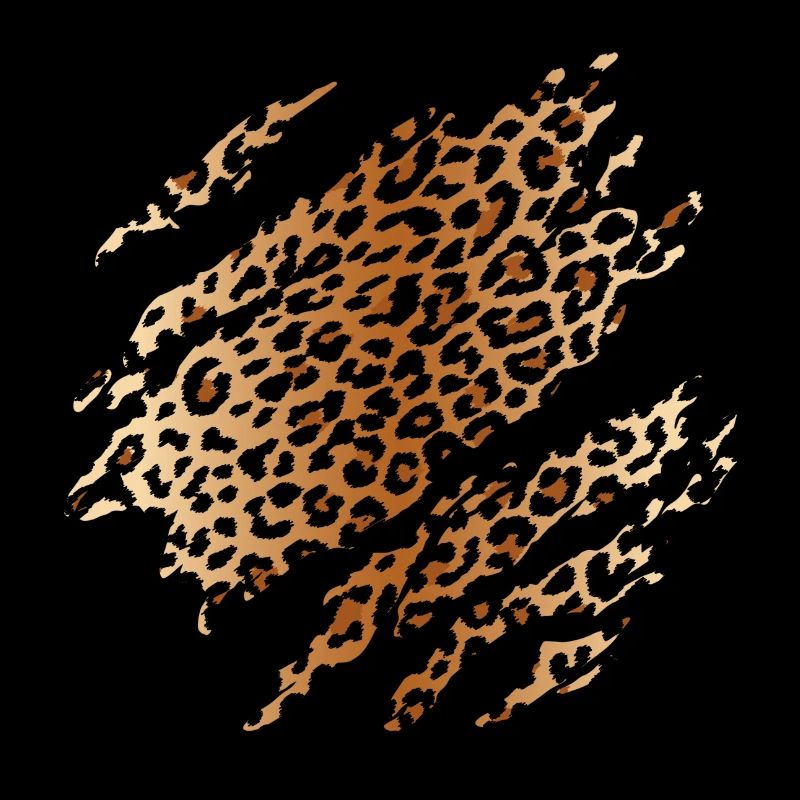 Wilder Leopard nach innen