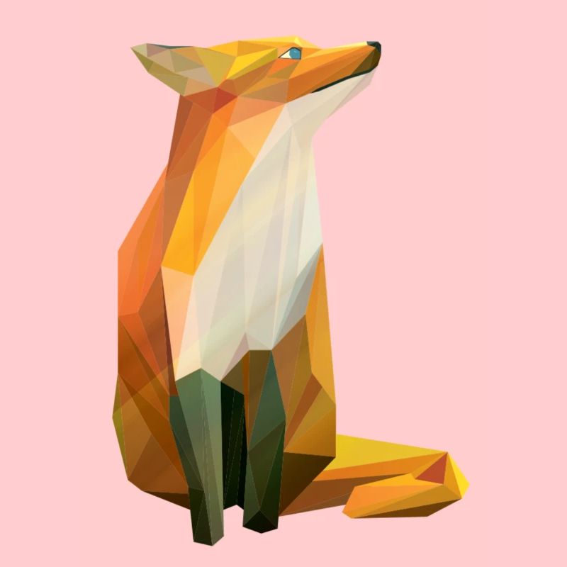 Red Fox LowPoly