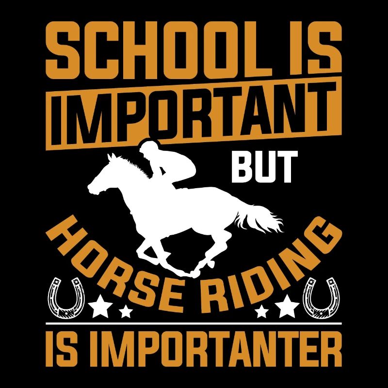 Schule ist wichtiges Reiten ist wichtig