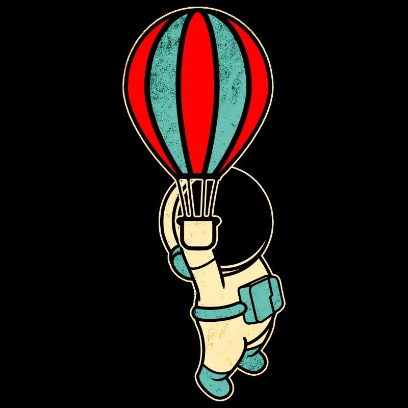 Astronaute Astronaute Montgolfière Astronaute
