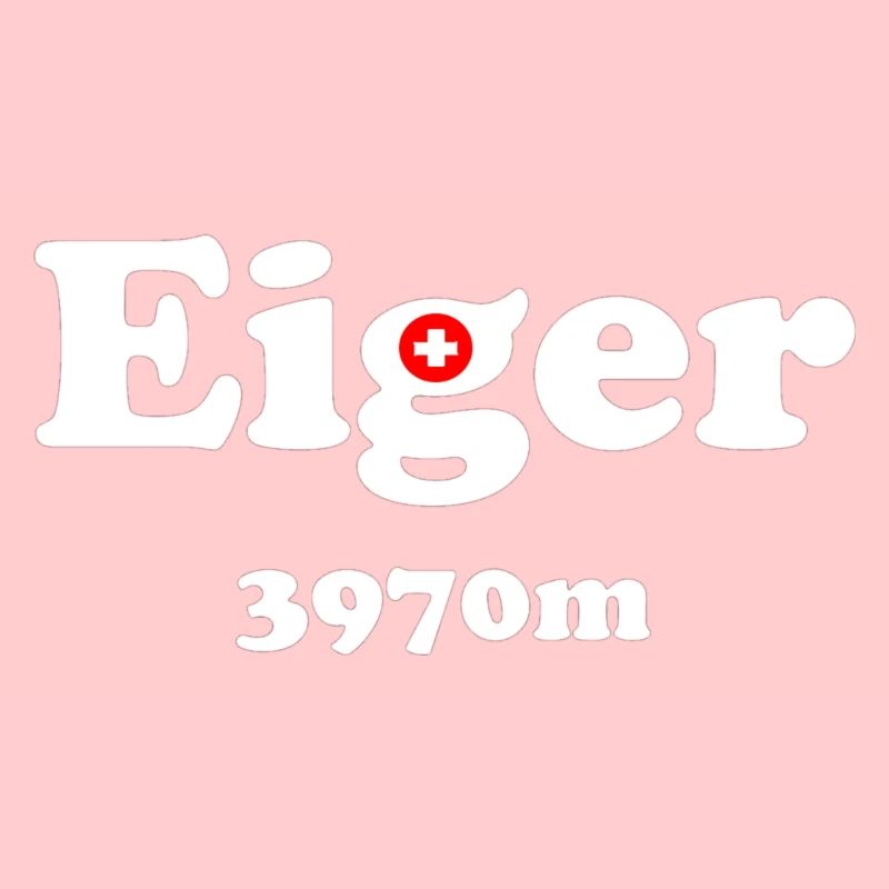 Eiger mit Schweizerkreuz