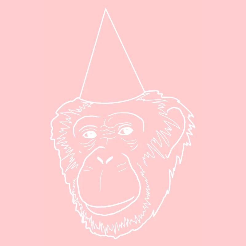 Einhorn Affe Affenkopf Premium Design Geschenkidee