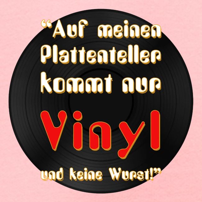 plattenteller mit Vinyl - ohne Wurst