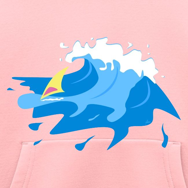 Windsurfing in the wave
