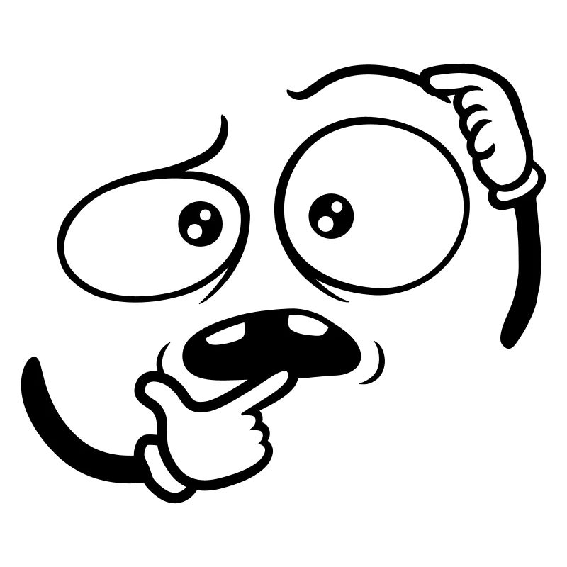 Doubtful Hand Gesture Face