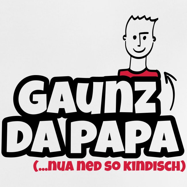 Vorschau: Gaunz da Papa - Baby Bio-T-Shirt mit Rundhals