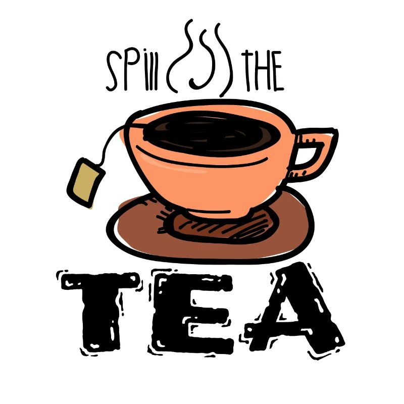 Derrame el té Funny Sayings Teacup Gift