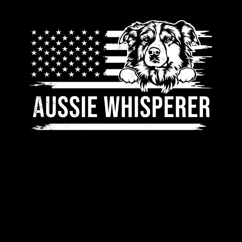 Mignon chien AUSSIE Thème Funny Whisperer