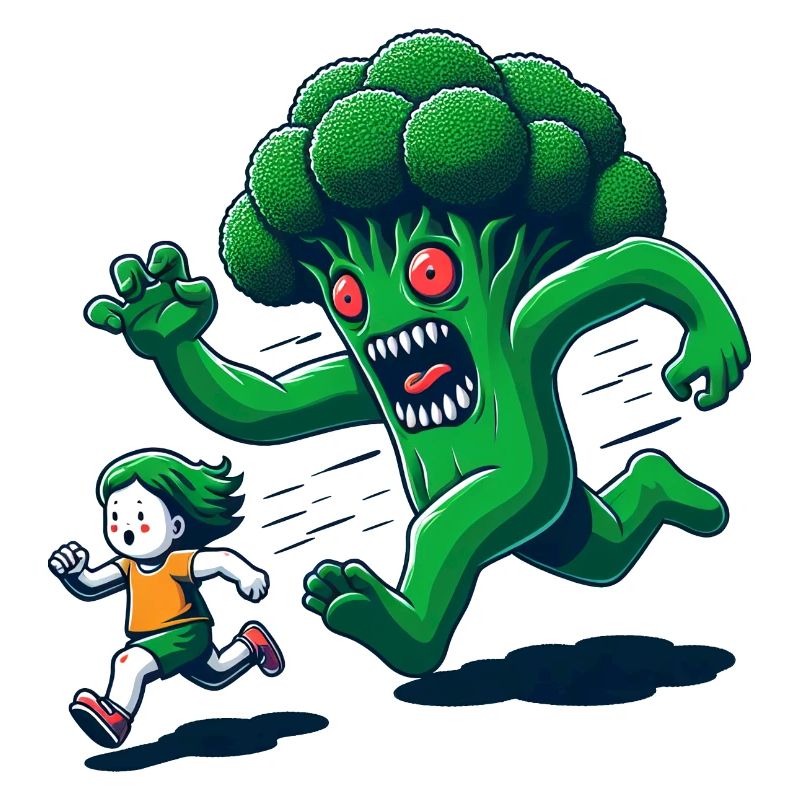 Monsters Broccoli Funny