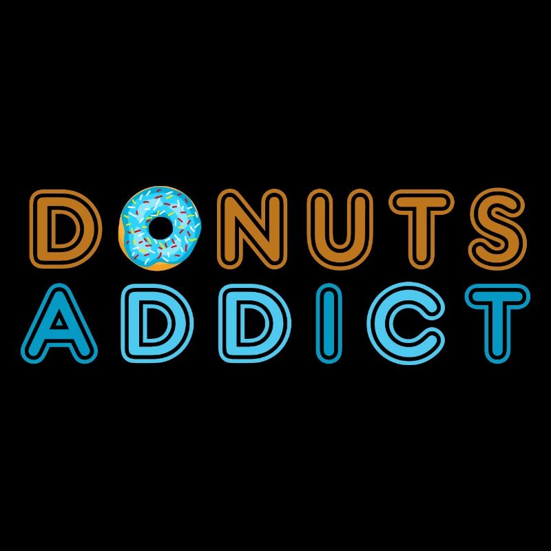 Donuts addict blue