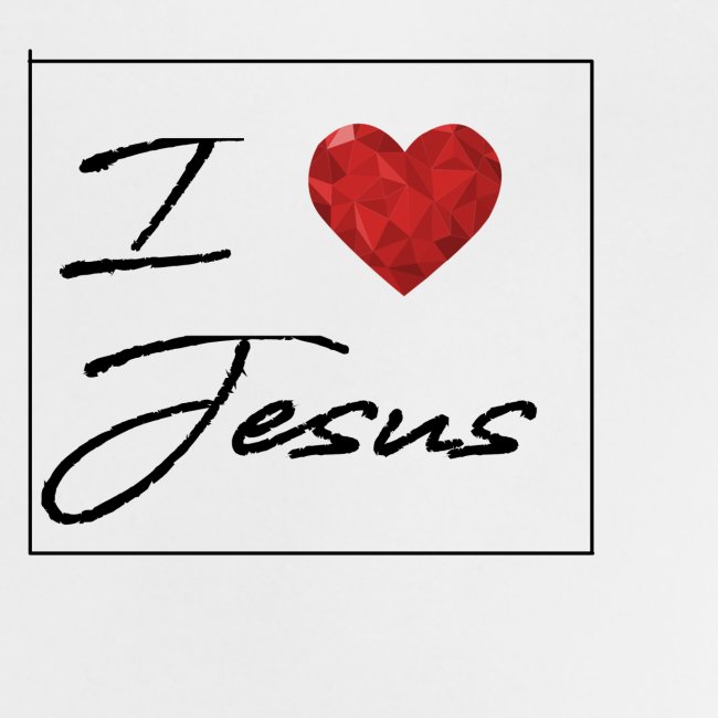 I LOVE JESUS I Christliches Tshirt Ich liebe Gott