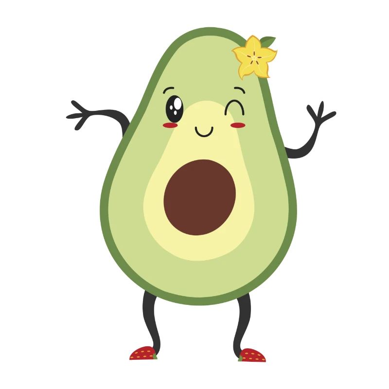 Fille avocat avec fleur dans les cheveux