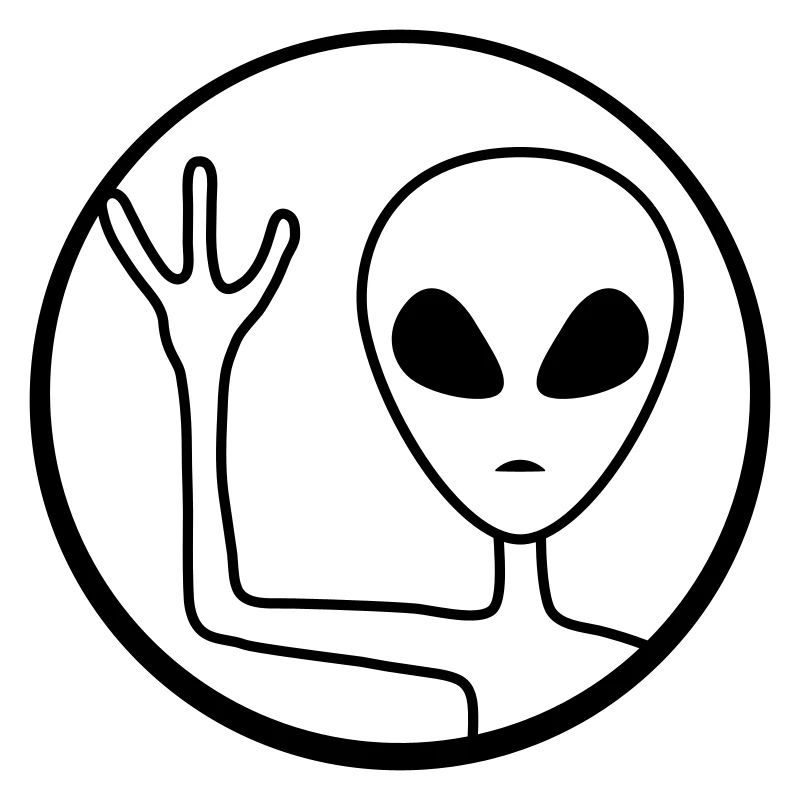 Circle Alien waves friendly