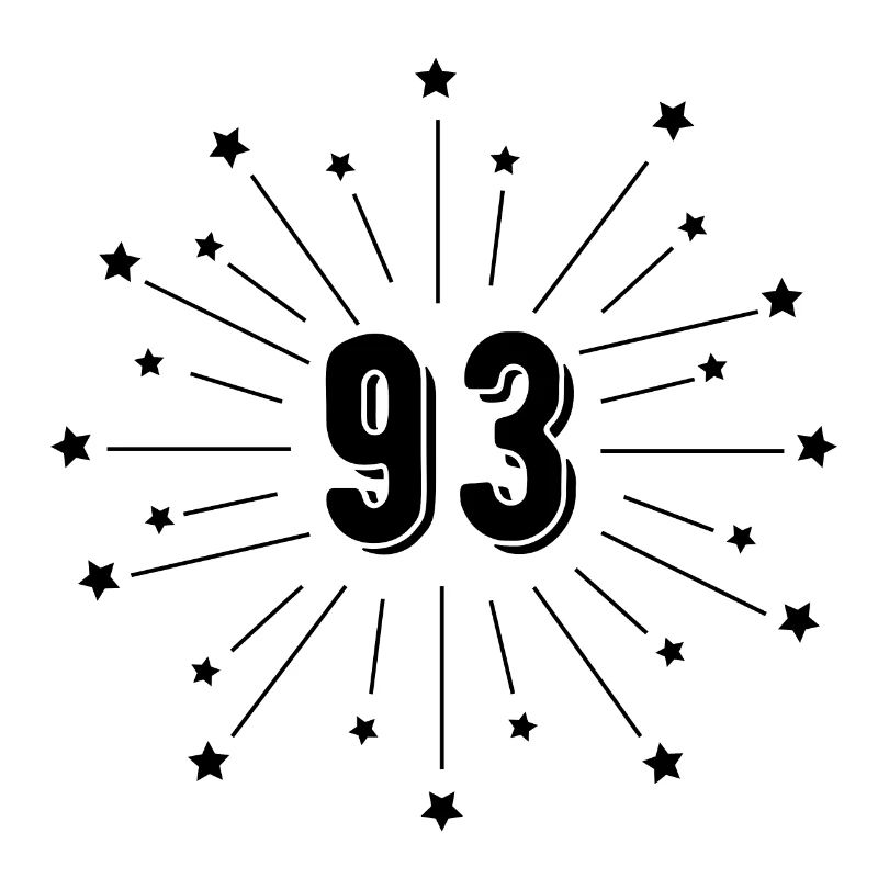 93rd Starry Birthday - Gift 93 Years