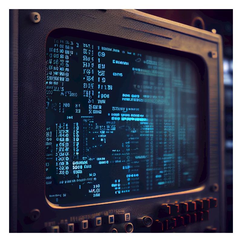 Code sur un écran de PC