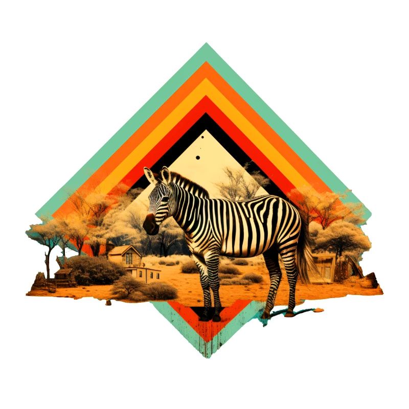 Zebra nella savana