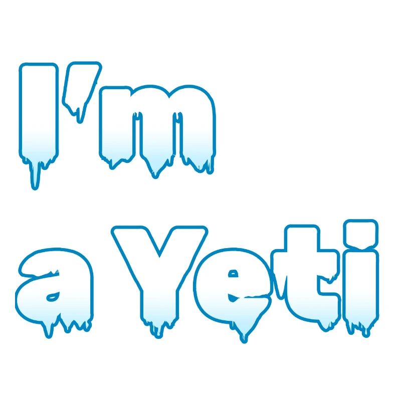 "Ich bin ein Yeti" | Eis-Design