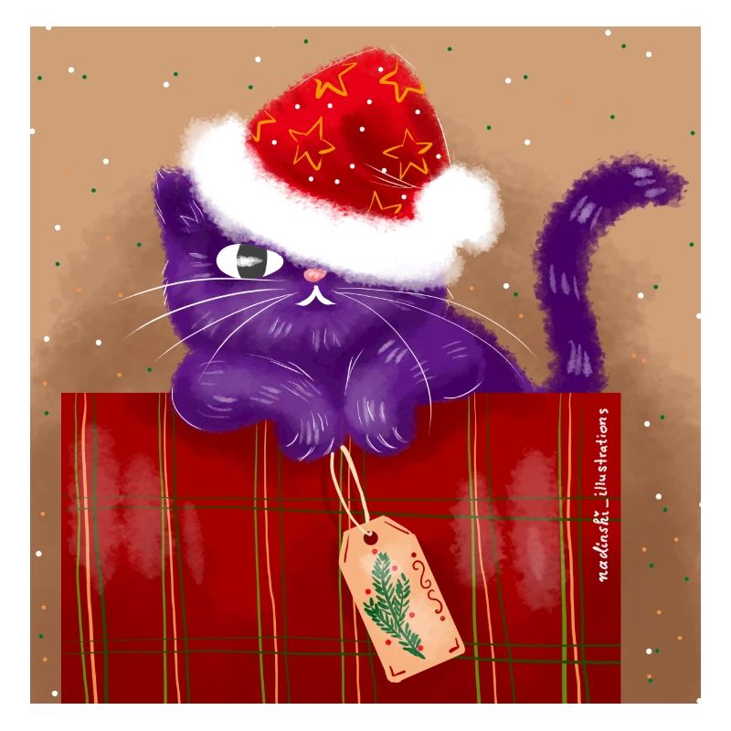 Chat de Noël