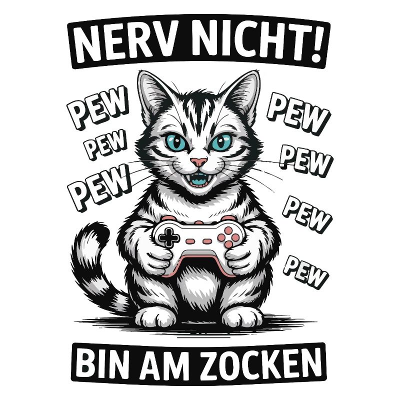 Courage Not I Gaming Cat Design