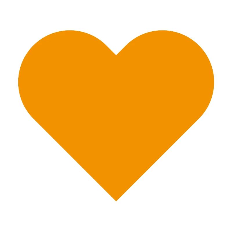 CUORE arancio chiaro