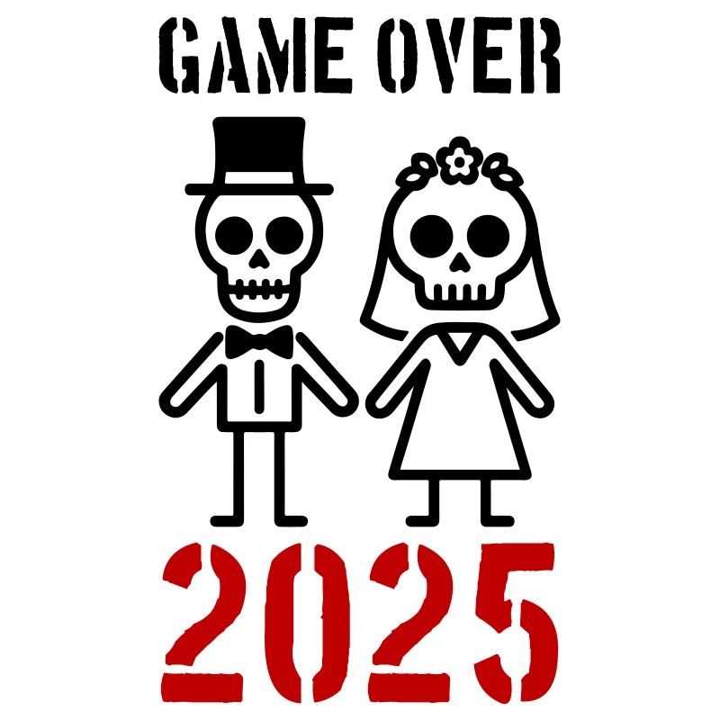 Game Over 2025 Hochzeit Ehepaar