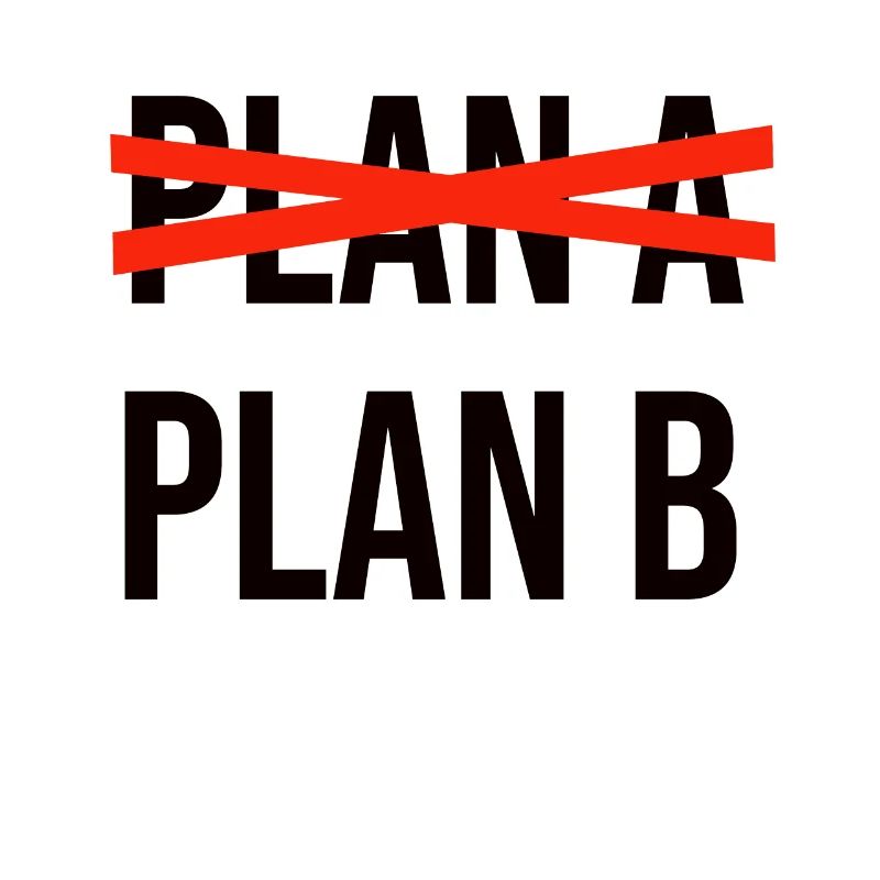 Plan A Plan B schwarz