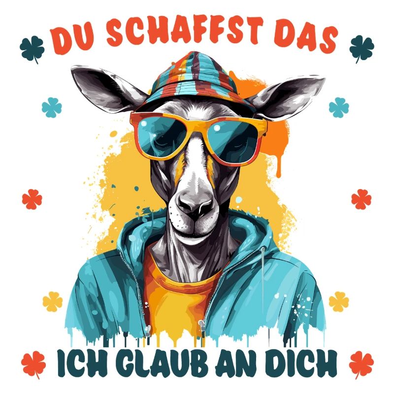 Du schaffst das! Ich glaub an dich! Glücksbringer