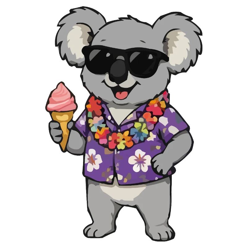 Glace hawaïenne Koala