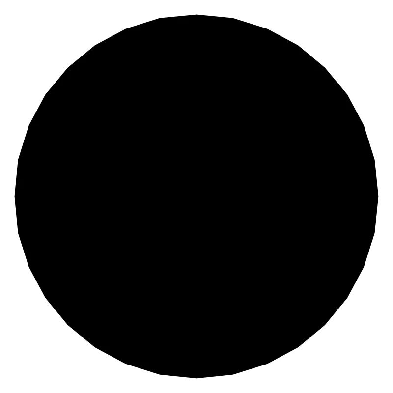 Mathematics-symbol - black circle - hole