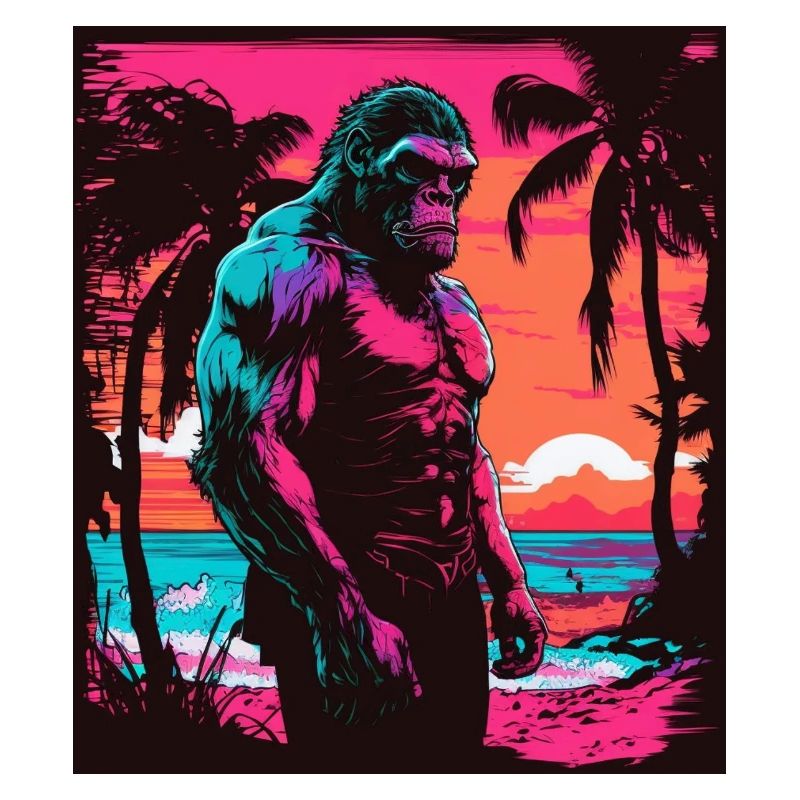Monkey on the beach