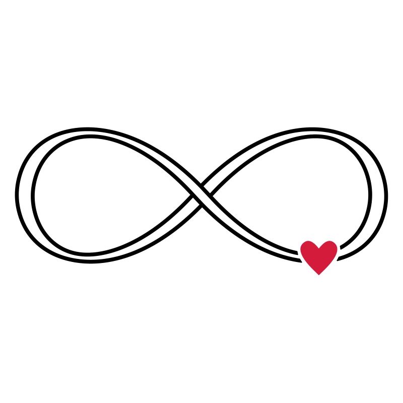 Unendlichkeit Herz Zeichen Symbol Geschenk Liebe