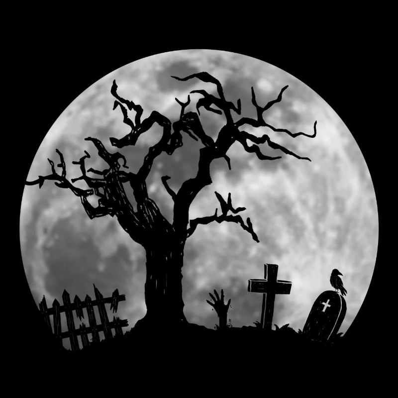 zombie lune Cimetière de l'épidémie tombe