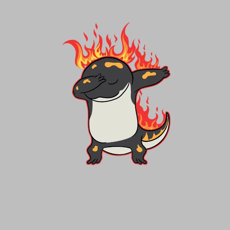 Dabbing Salamander Fire Salamander