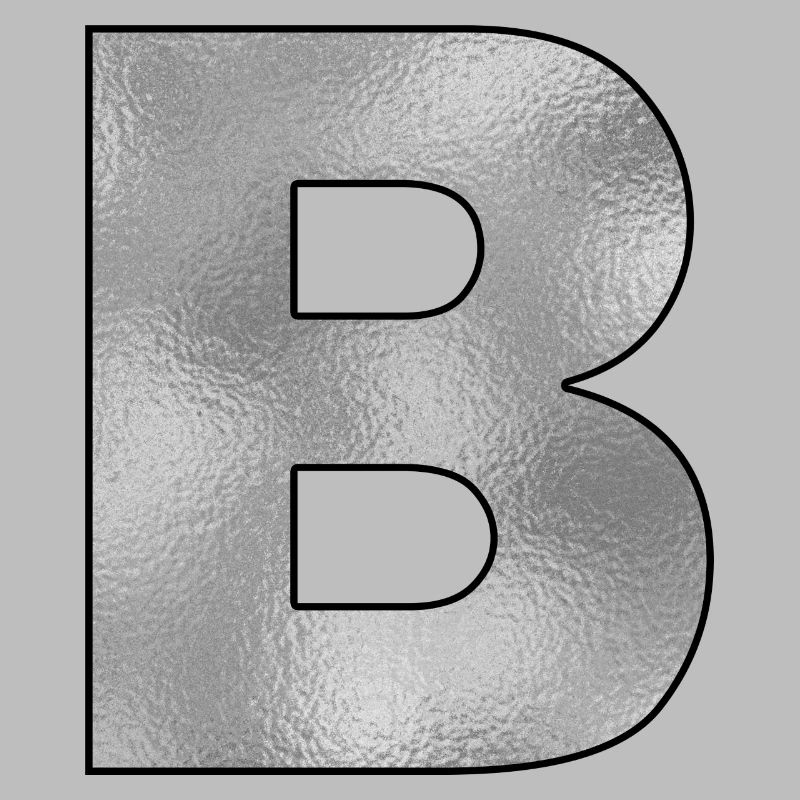 Buchstabe B Silber