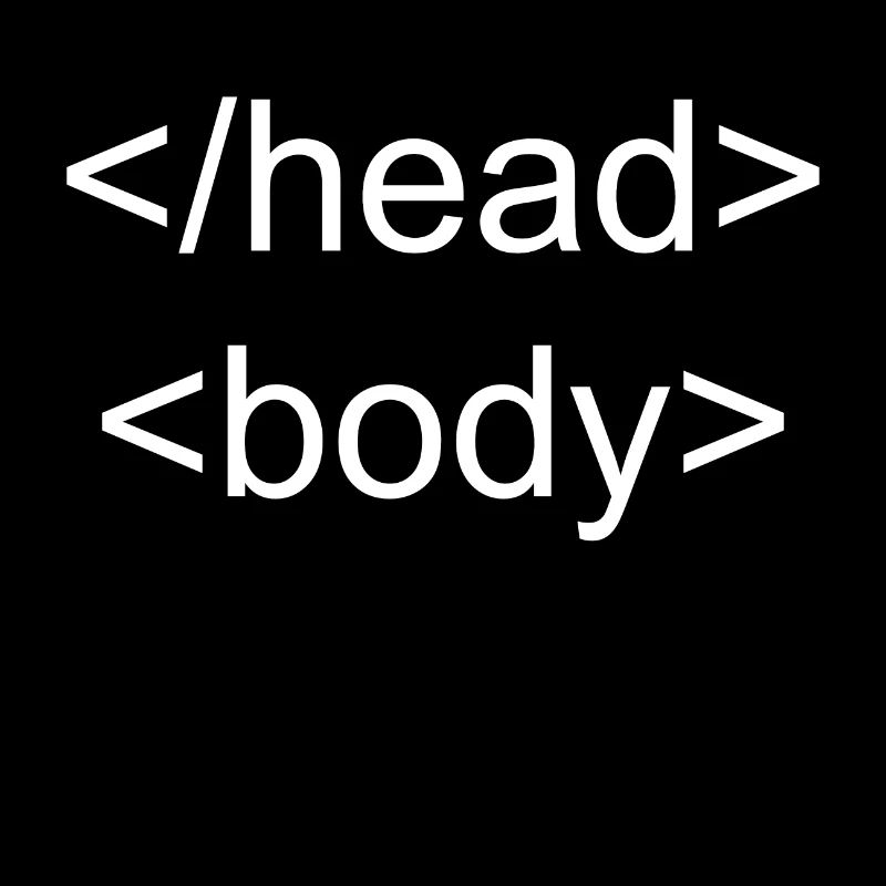 Programming Nerd Head Body HTML