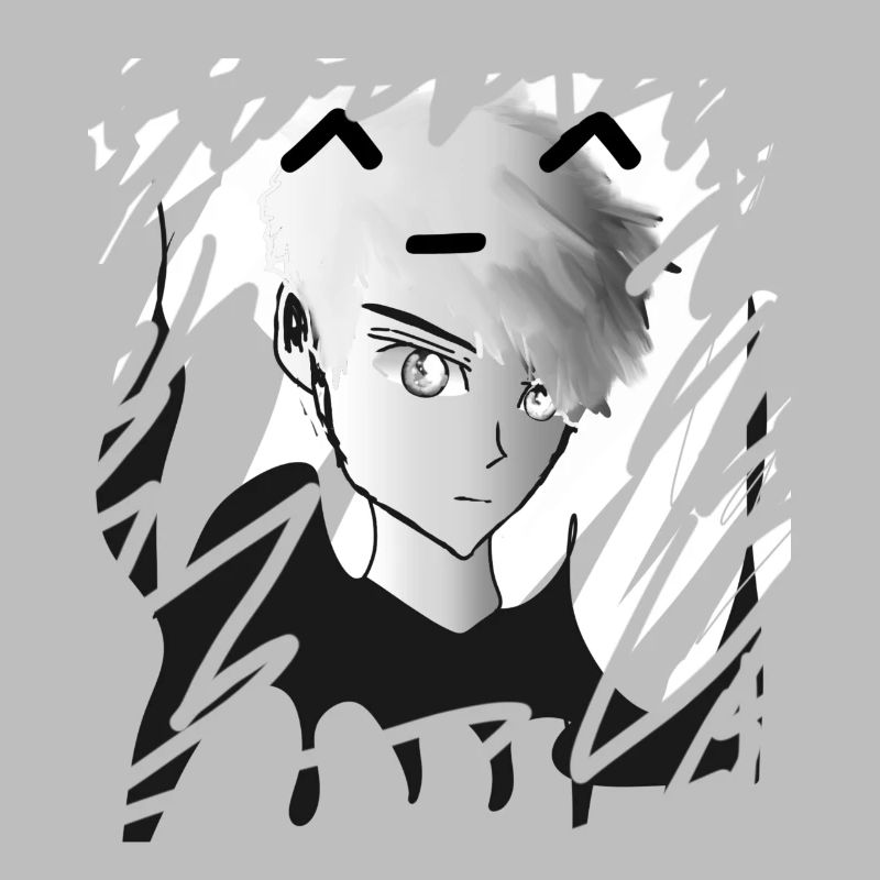 Junge in Grau