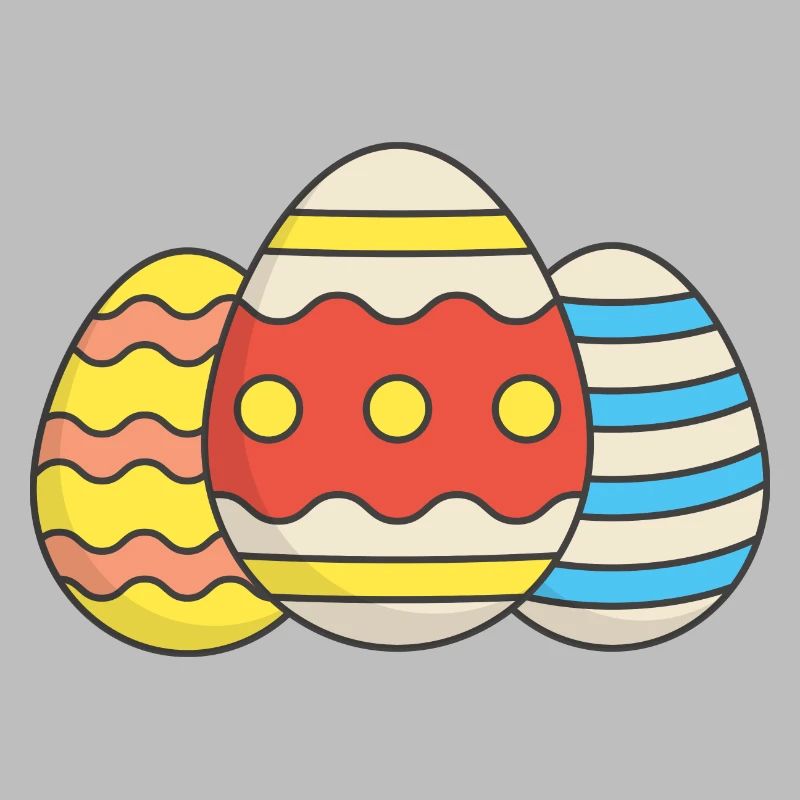 colorful easter eggs
