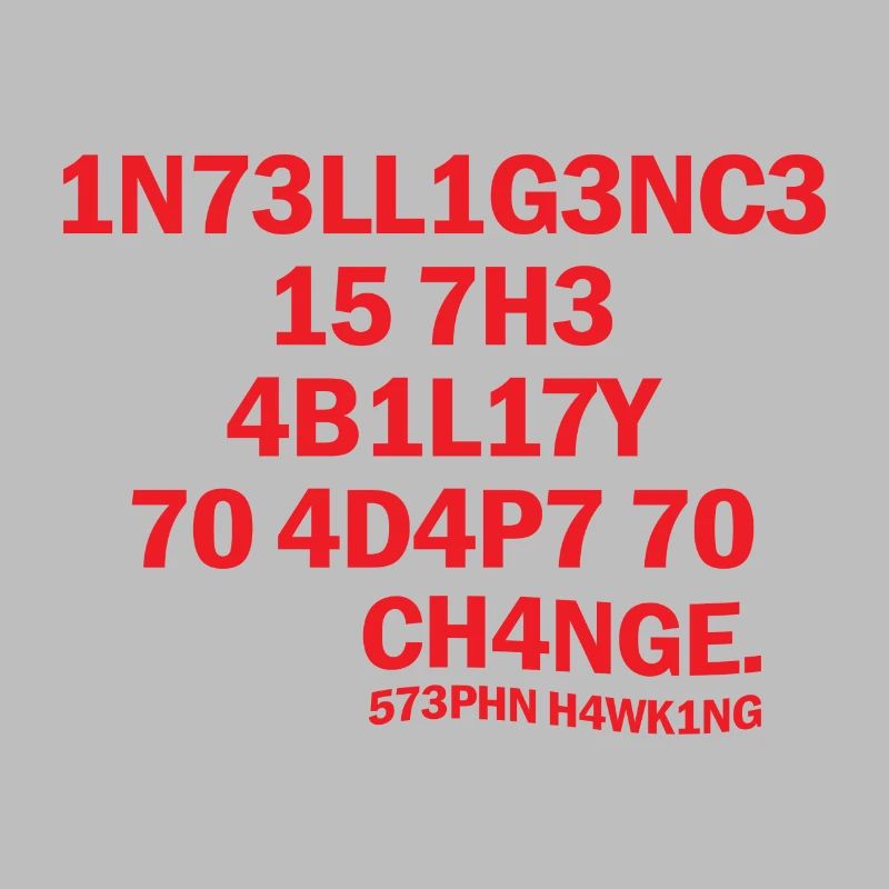 Inteligence Science Saying Physics Gift