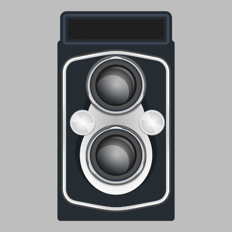 Caméra reflex à double objectif propre