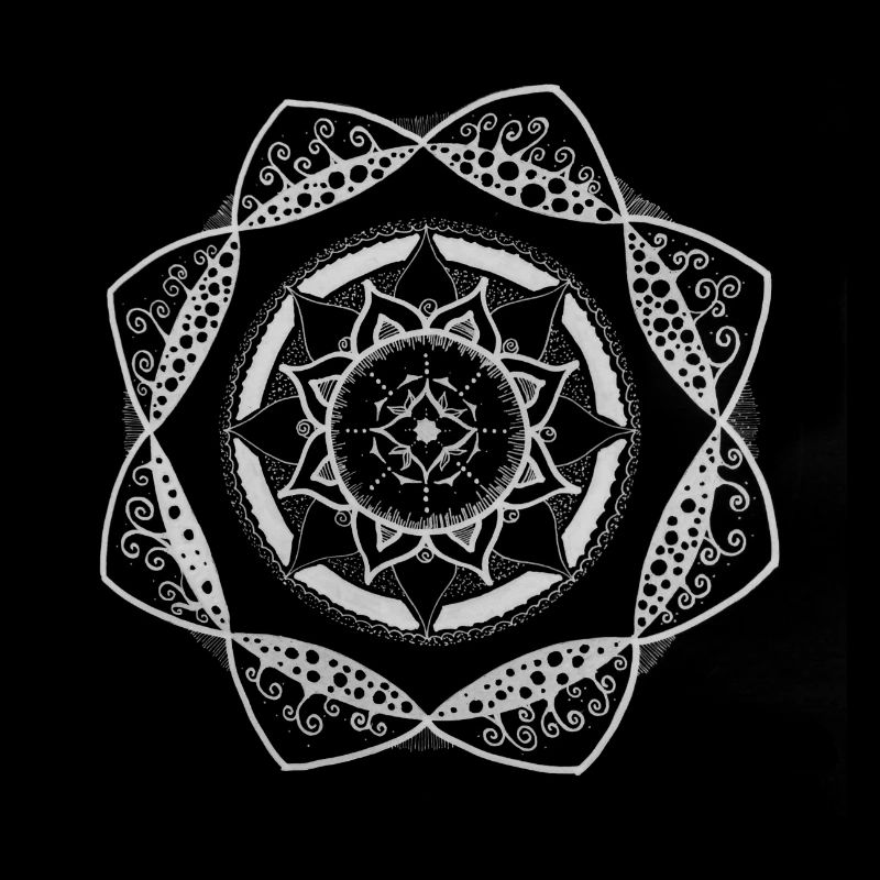 Mandala en blanc