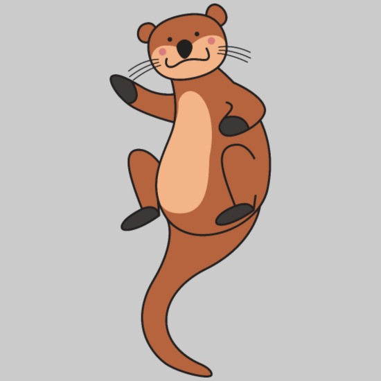 Nutria divertido animal de dibujos animados de regalo zoológico marta  peluda' Camiseta bebé | Spreadshirt